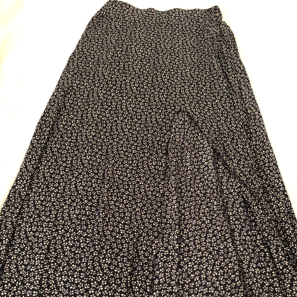 Brandy Melville floral maxi skirt with slit